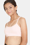 Rosaline Girls Double Layered Non Wired 3/4th Coverage Beginner Bra - Peach Whip — thumbnail 3